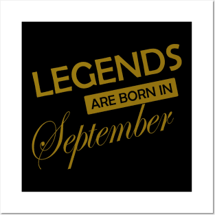 Legends are born in .. gold design Posters and Art